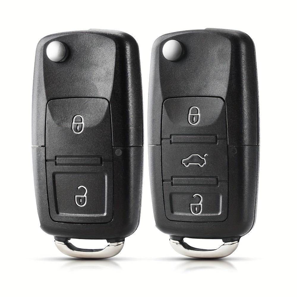 Generic 2 boutons pliant voiture clé à distance Flip clé pliante étui pour  Volkswagen golf à prix pas cher