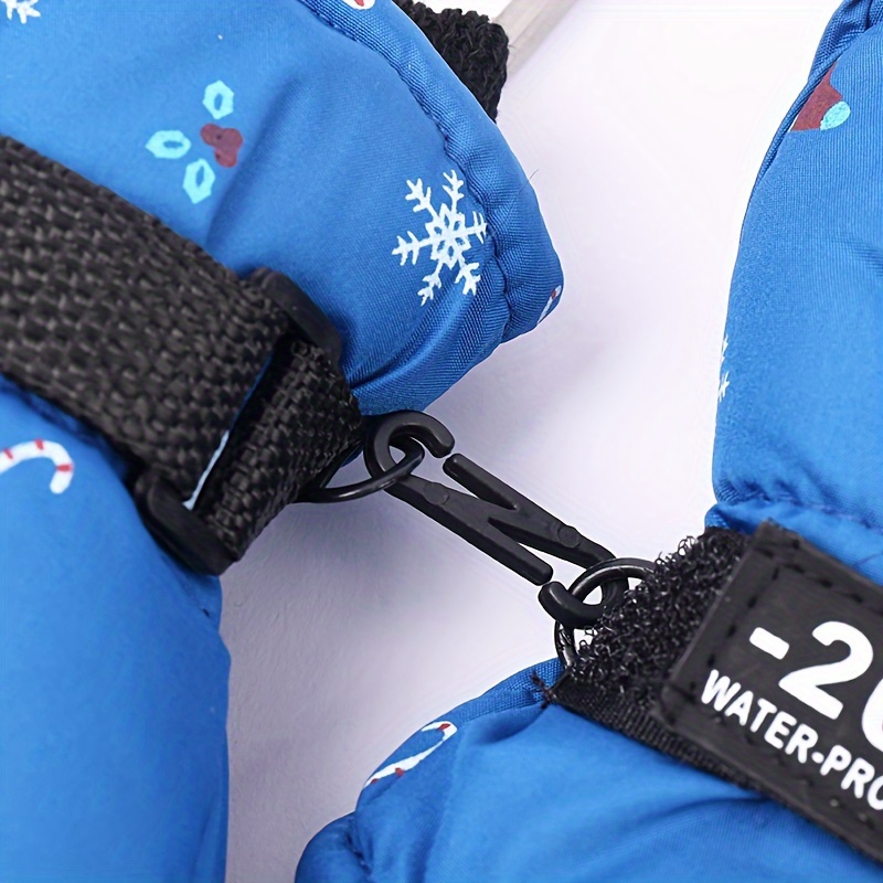 Gants de ski et de planche à neige d'hiver isothermes imperméables enfants  Kombi junior, camouflage noir