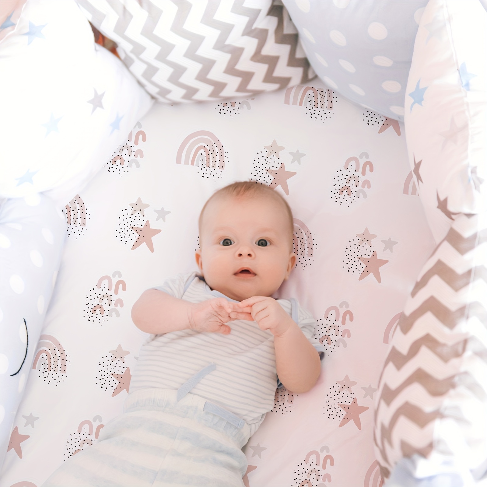 4pcs Animal Print Bassinet Sheets Ultra Soft Breathable Microfiber