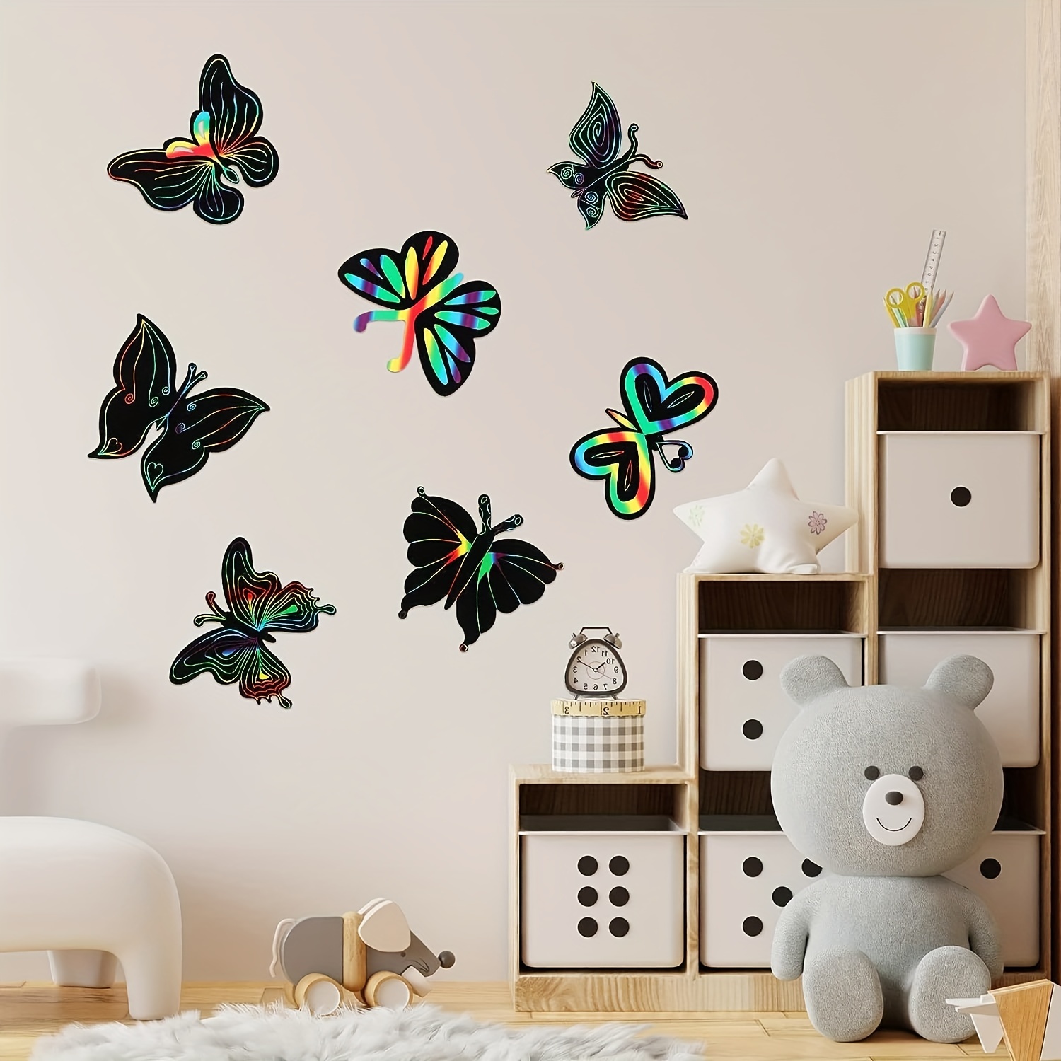 Butterfly Scratch Crafts 12 Styles Scratch Butterfly Party - Temu