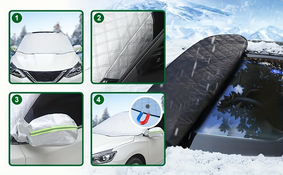 Auto Eis Und Schnee Windschutzscheibenabdeckung Auto Außenzubehör Winter  Autozubehör Für Windschutzscheibenschutz Für Autos Und SUVs - Standard -  Temu Germany