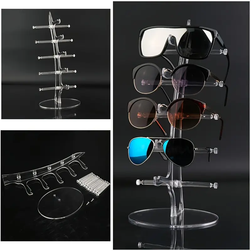 1 Stück Boot Gebogene Gläser Aufbewahrungsorganisator, Brillenhalter  Sonnenbrillenständer, Brillenpräsentationsrahmen,  Desktop-aufbewahrungsregal, Schnelle Sichere Online-kasse