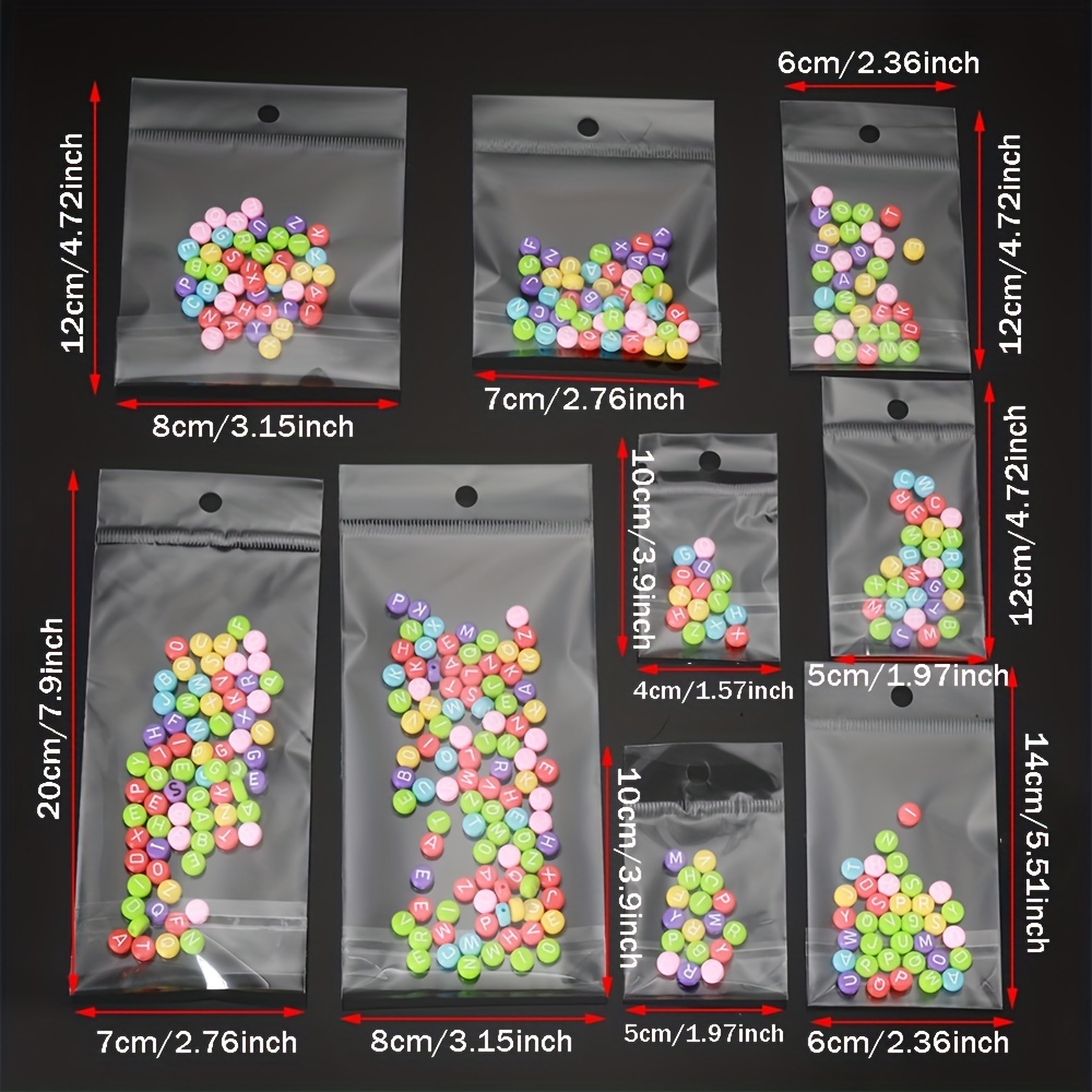 Clear Self-adhesive Clear Cellophane Bags Sealing Small Plastic Bags For  Candy Packing Cookie Packaging Bag With Hanging Hole ( Thickness) - Temu  Philippines