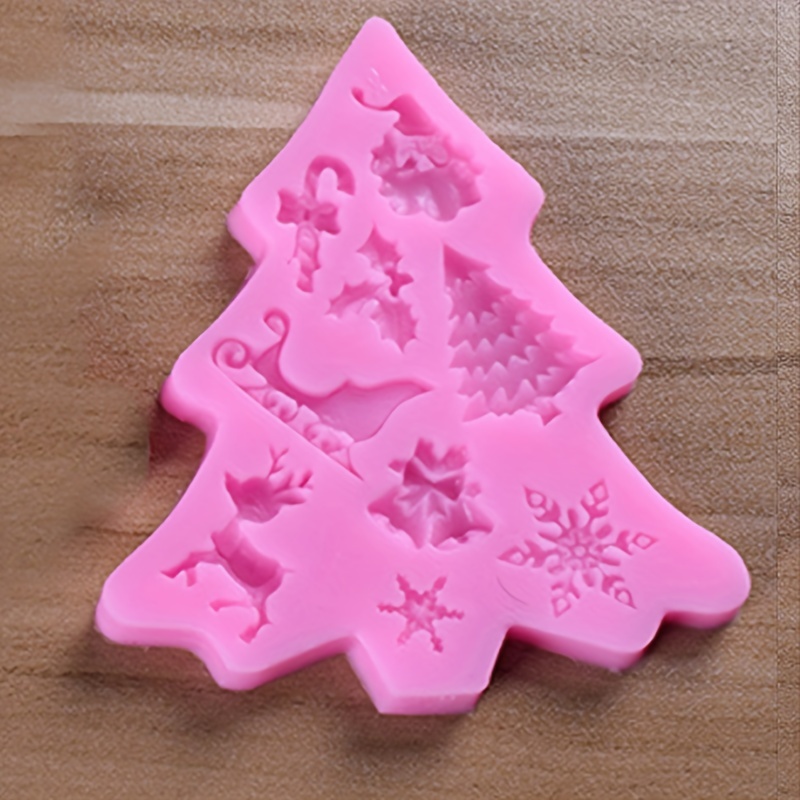 Christmas Snowflake Cake Decoration Silicone Mold Chocolate - Temu