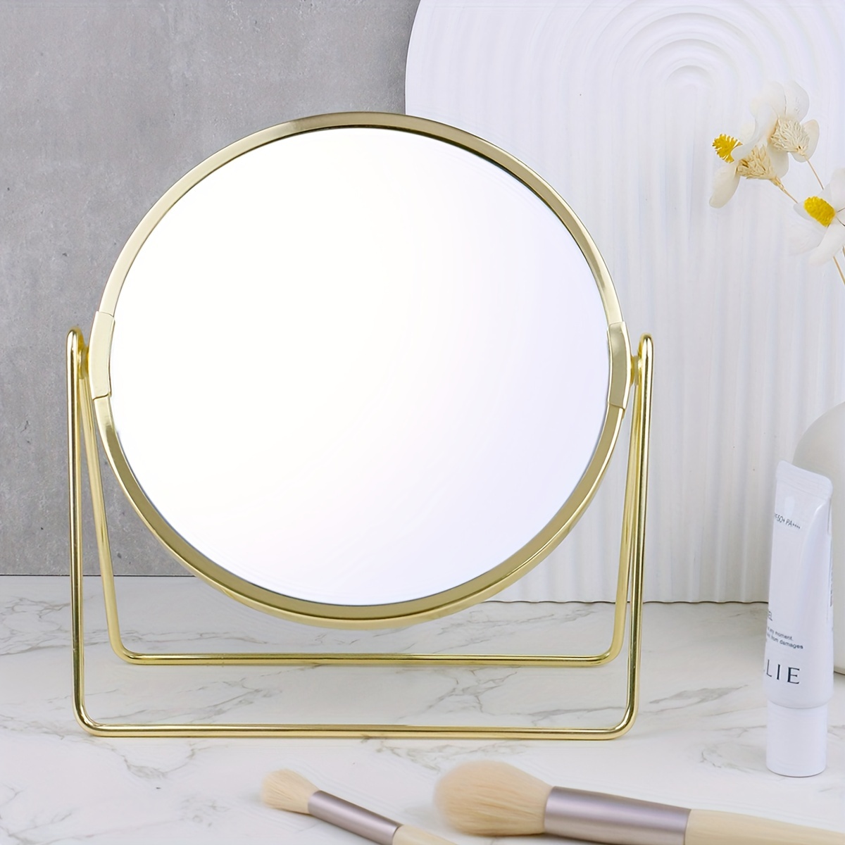  Espejo de mesa de tocador, espejo de maquillaje