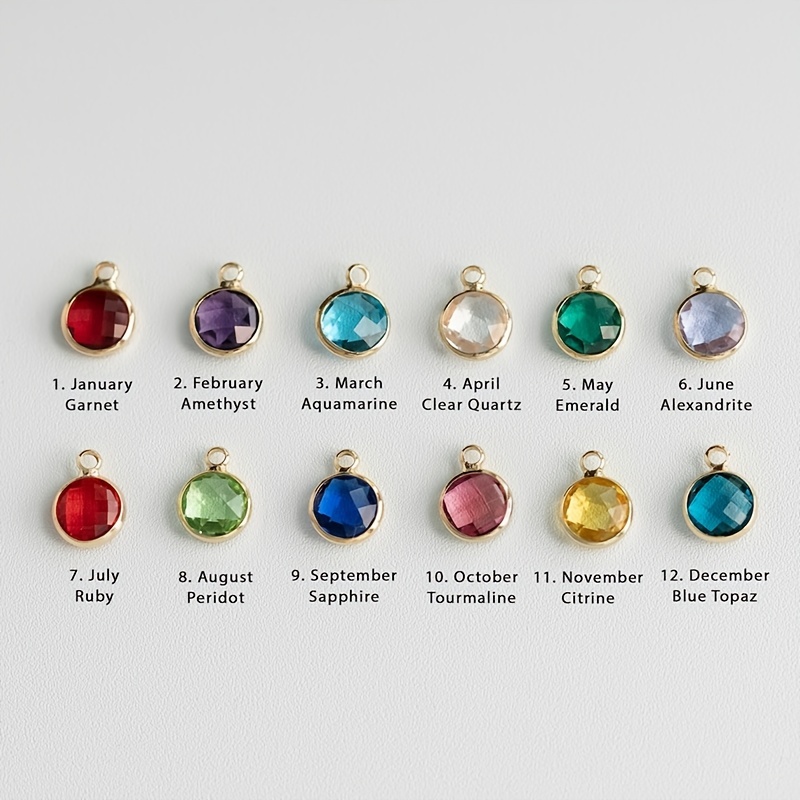 Personalized Birthstone Necklace with Engraved Name