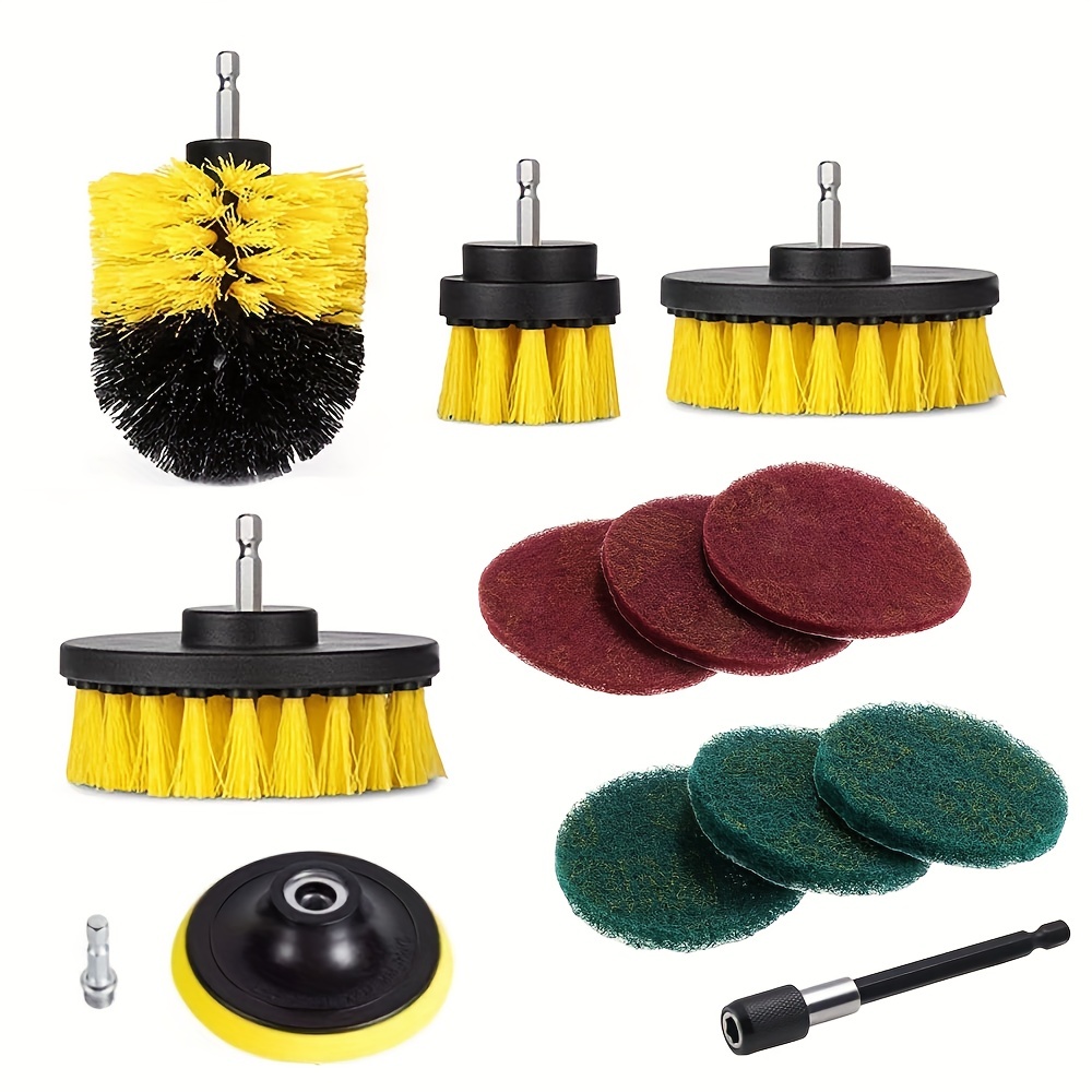 Mini Drill Brush Attachment Set Power Scrubber Cleaning - Temu