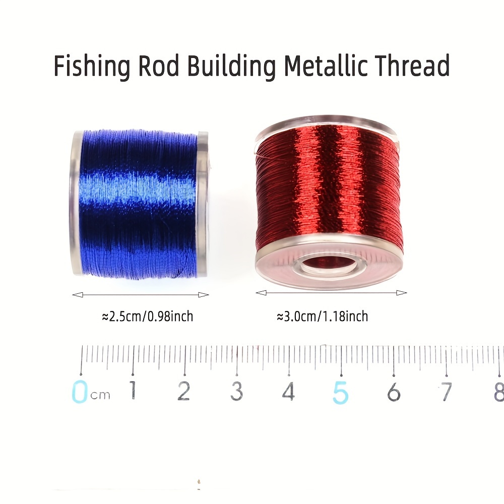 1 Spool Metallic Fishing Rod Wrapping Thread Rod Tying Guide - Temu Morocco