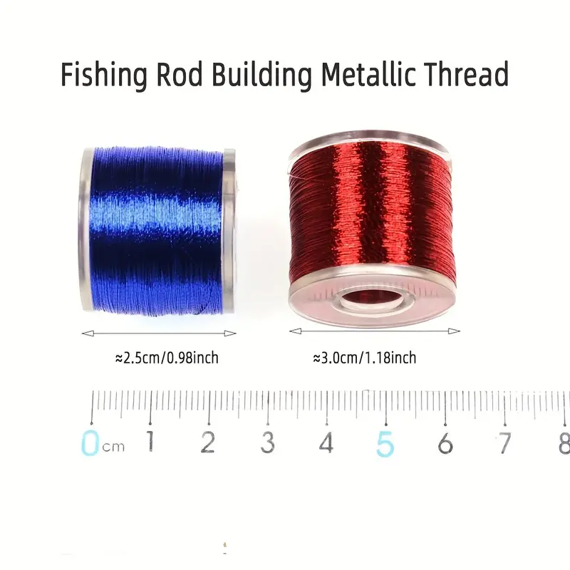1 Spool Metallic Fishing Rod Wrapping Thread Rod Tying Guide - Temu