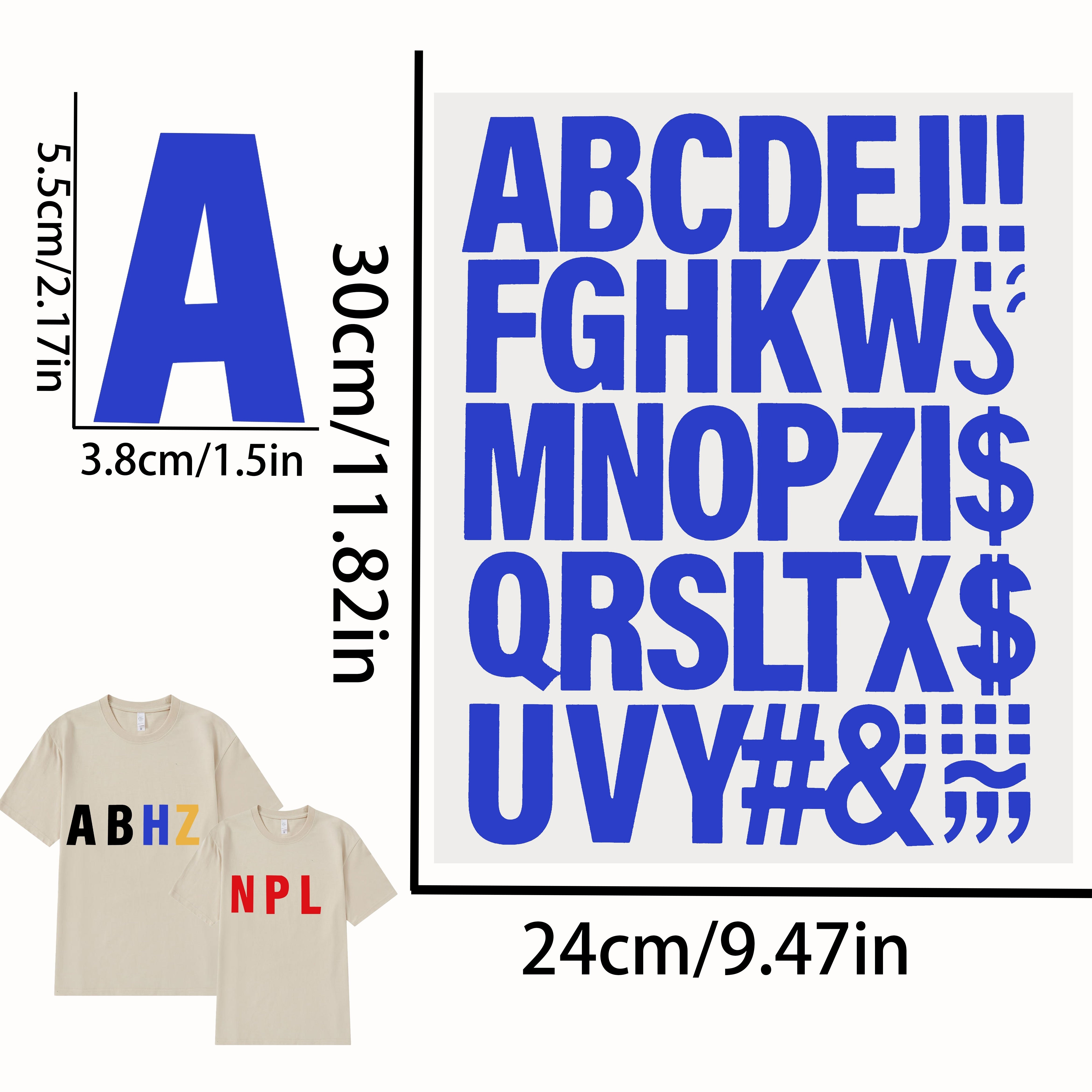 Iron On Letters For Clothing Htv Heat Transfer Vinyl - Temu