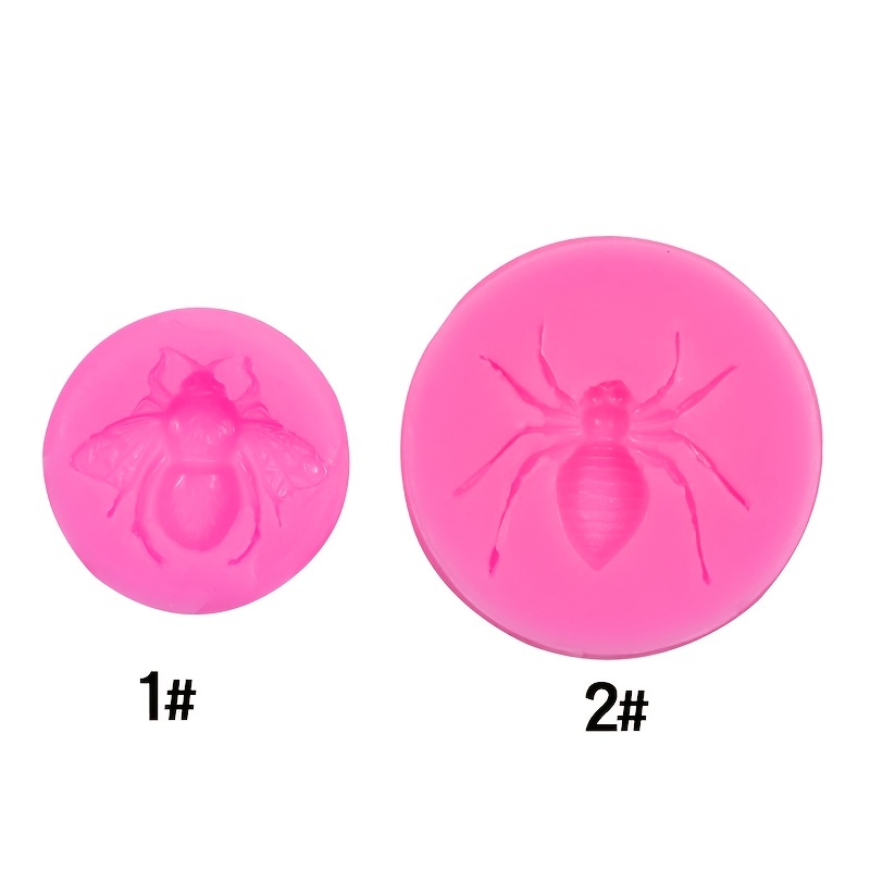 1pc Silicone 3d Spider Molds Birthday Party Cake Decorating Tools Kitchen Baking Chocolate Candy Clay Moulds