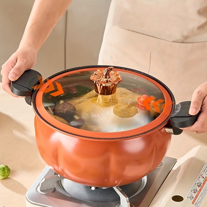  Multifunctional Non-stick Micro Pressure Pot, Pumpkin