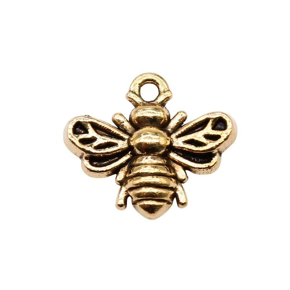 Retro Colorful Bee Charms Alloy Insect Pendants Diy Pendant - Temu