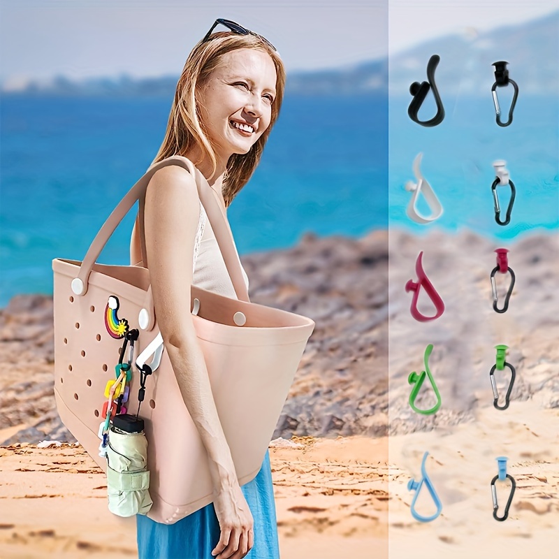 6 Pack Bogg Bag Charms - 3 Decorative Bogg Charms - Beach Tote