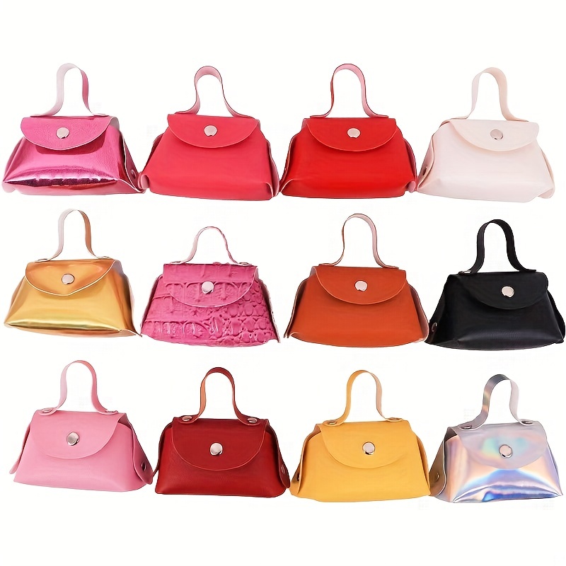 1pc Girl Doll Mini Tote Purse Leather Storage Bag 18 - Temu