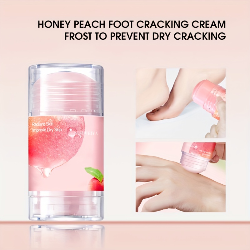 

Honey Peach Foot Cream For Dry Cracked Feet&heel, Prevent Feet From Cracking, Make Your Feet Smooth And Soft, Deeply Moisturizing Foot Care Plant Squalane