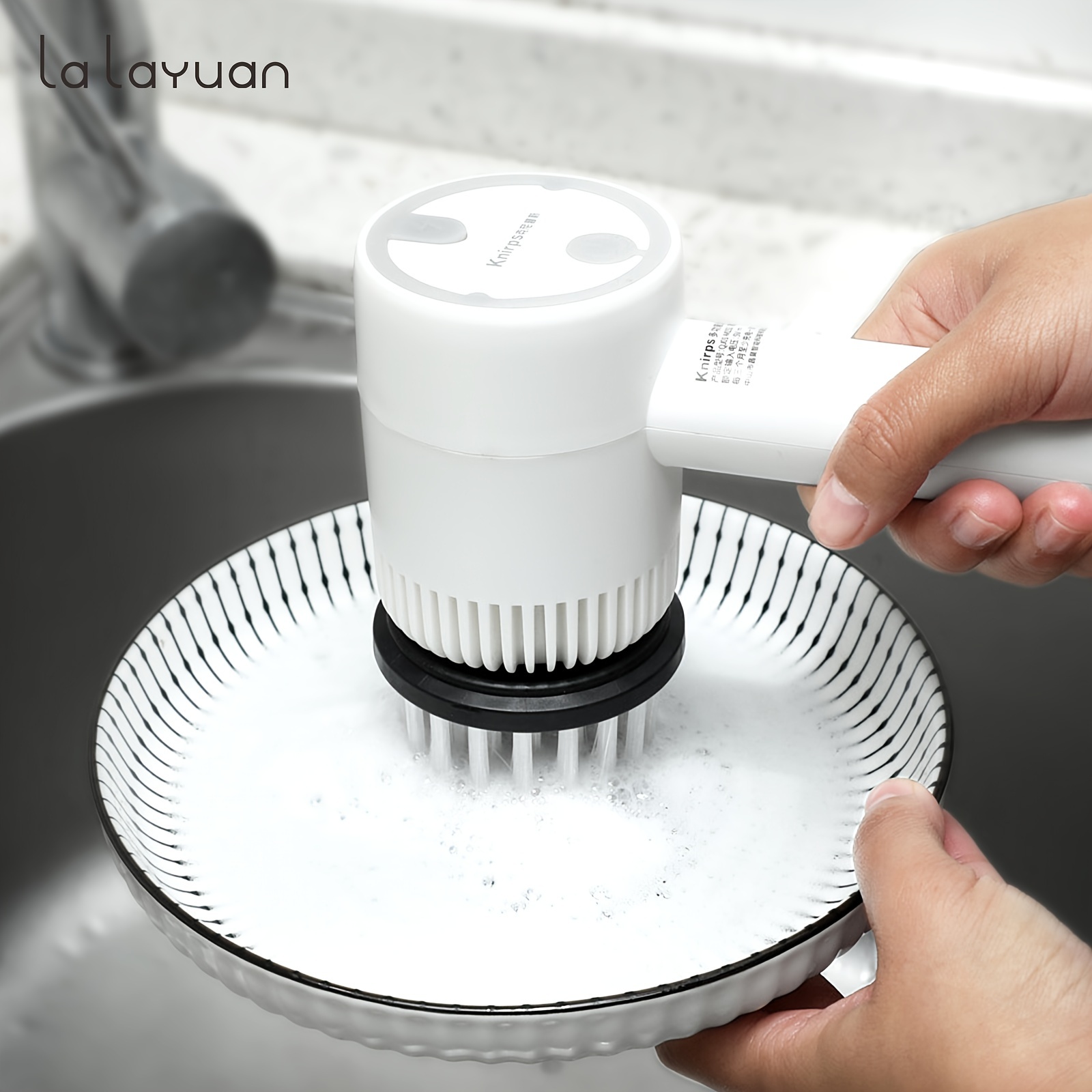Electric Spin Scrubber, E Spin Power Scrubber Cleaning Brush for Bathroom, Kitchen,Wall, Dish,Oven