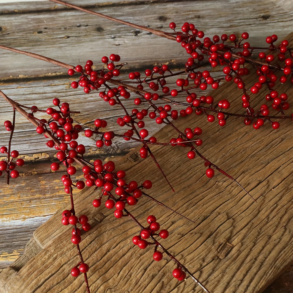 Spring Festival Holly Berries (red/yellow) Simulation Beans - Temu