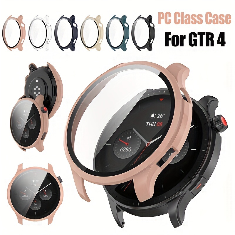 Protective PC Case Glass For Amazfit GTS 4 Smart Watch Bumper