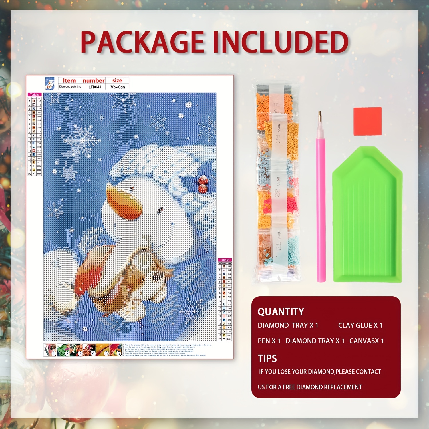 Diy Diamond Painting Suncatcher Christmas Snowman Size - Temu