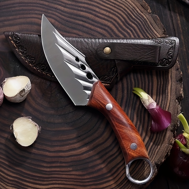 Heavy Duty Meat Knife With Sheath Hand Forged Chef Knife - Temu