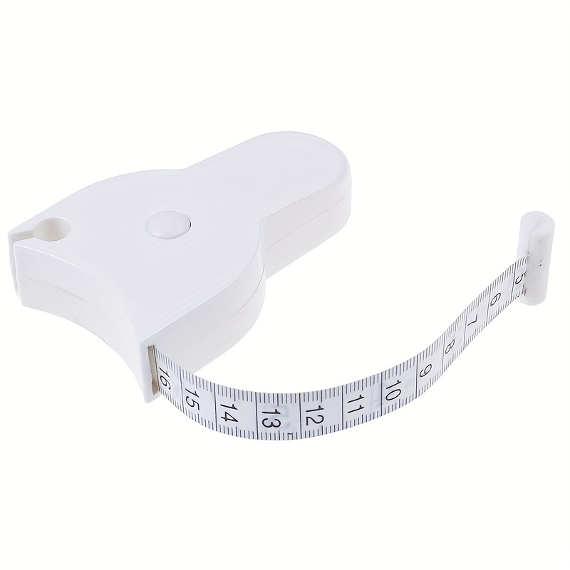 1pc Retractable Tape Measure For Body Measurements, White
