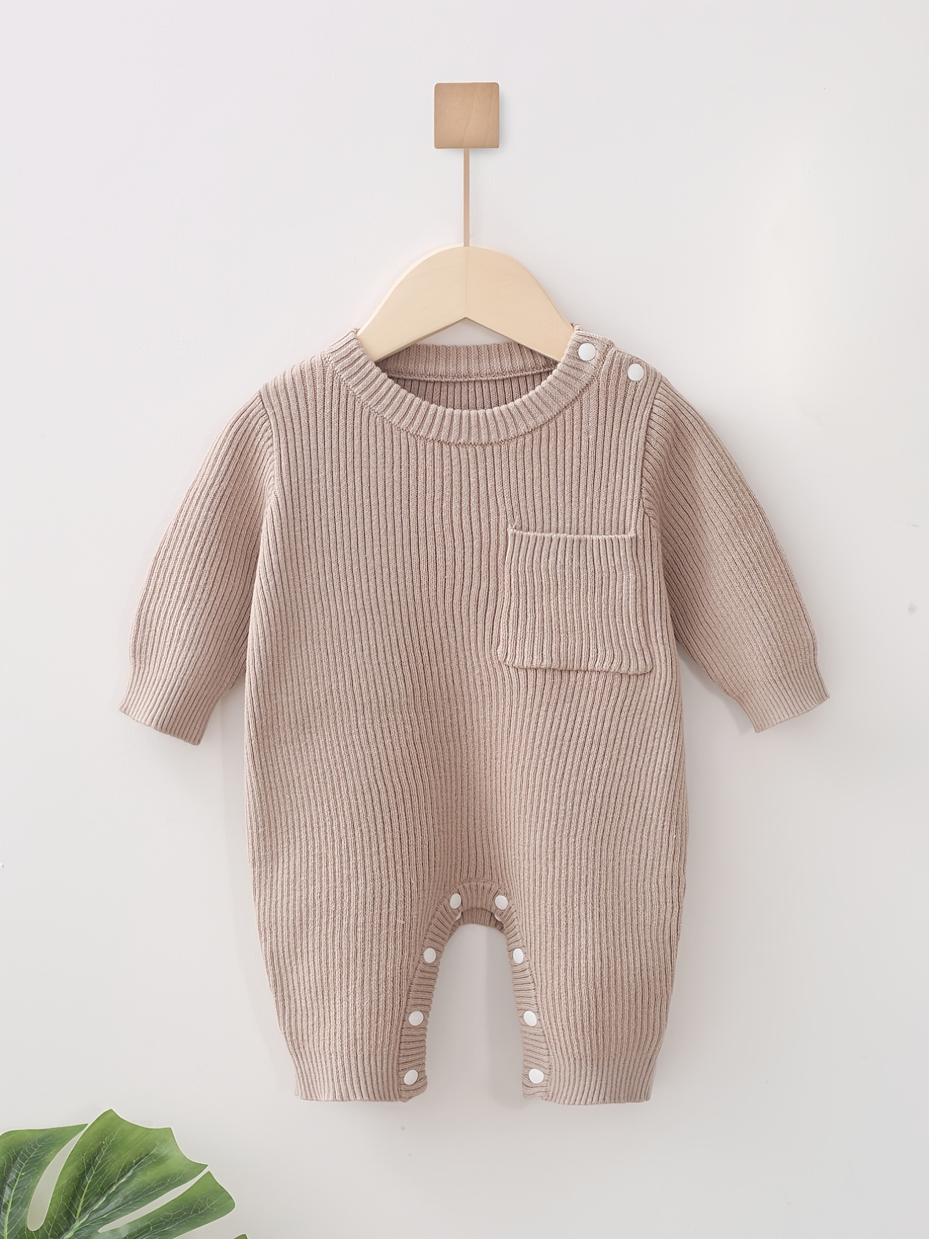 Baby Knitted Romper, Long Sleeve One Piece Jumpsuit For Winter Kids ...