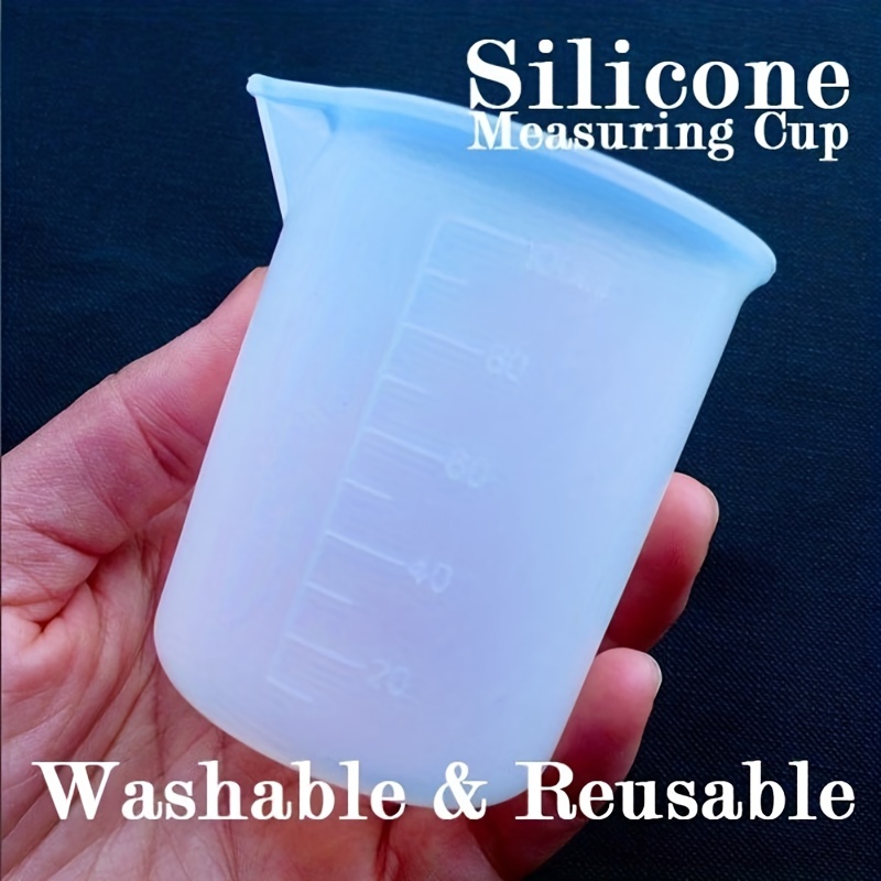 Ultra Clear Silicone Disposable Measuring Cups 250ML Reusable
