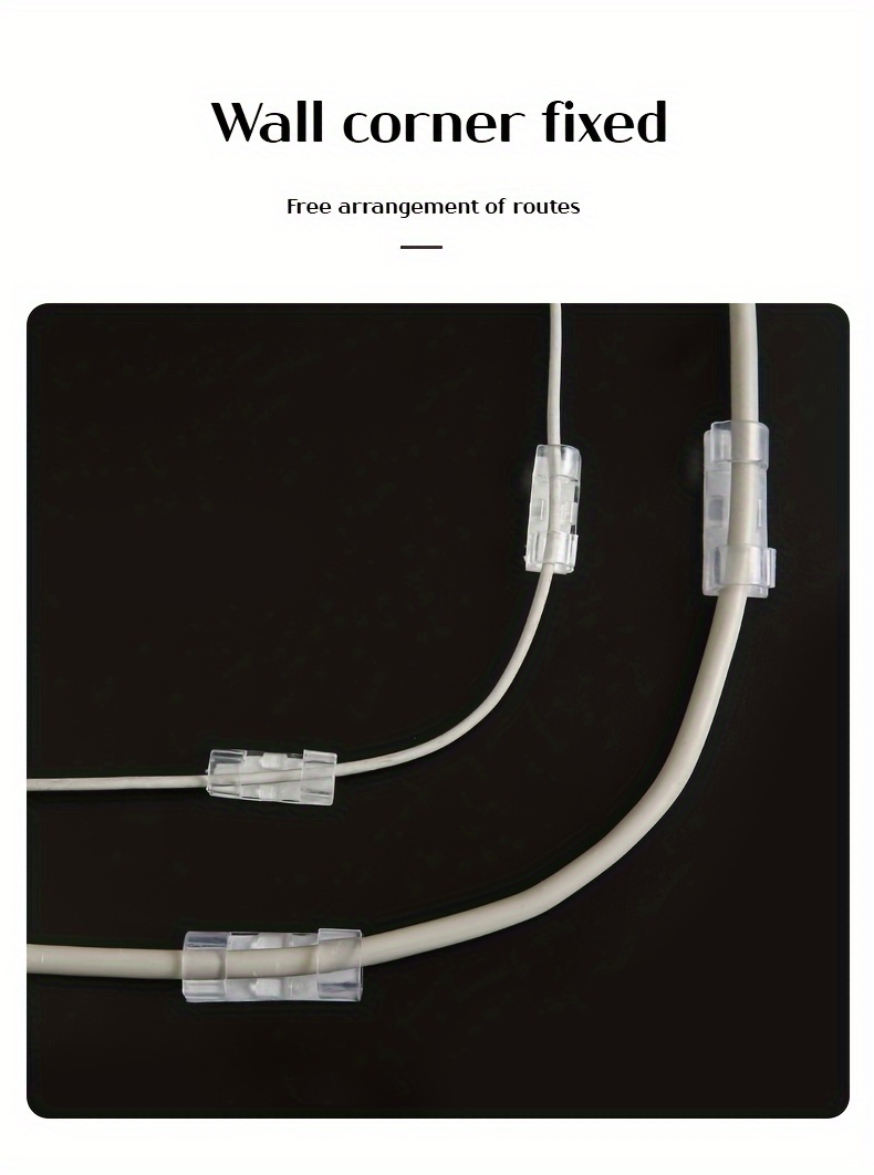 Set 16 Und 20 Und Organizadores Cables Autodhesivos En Forma - Temu Spain