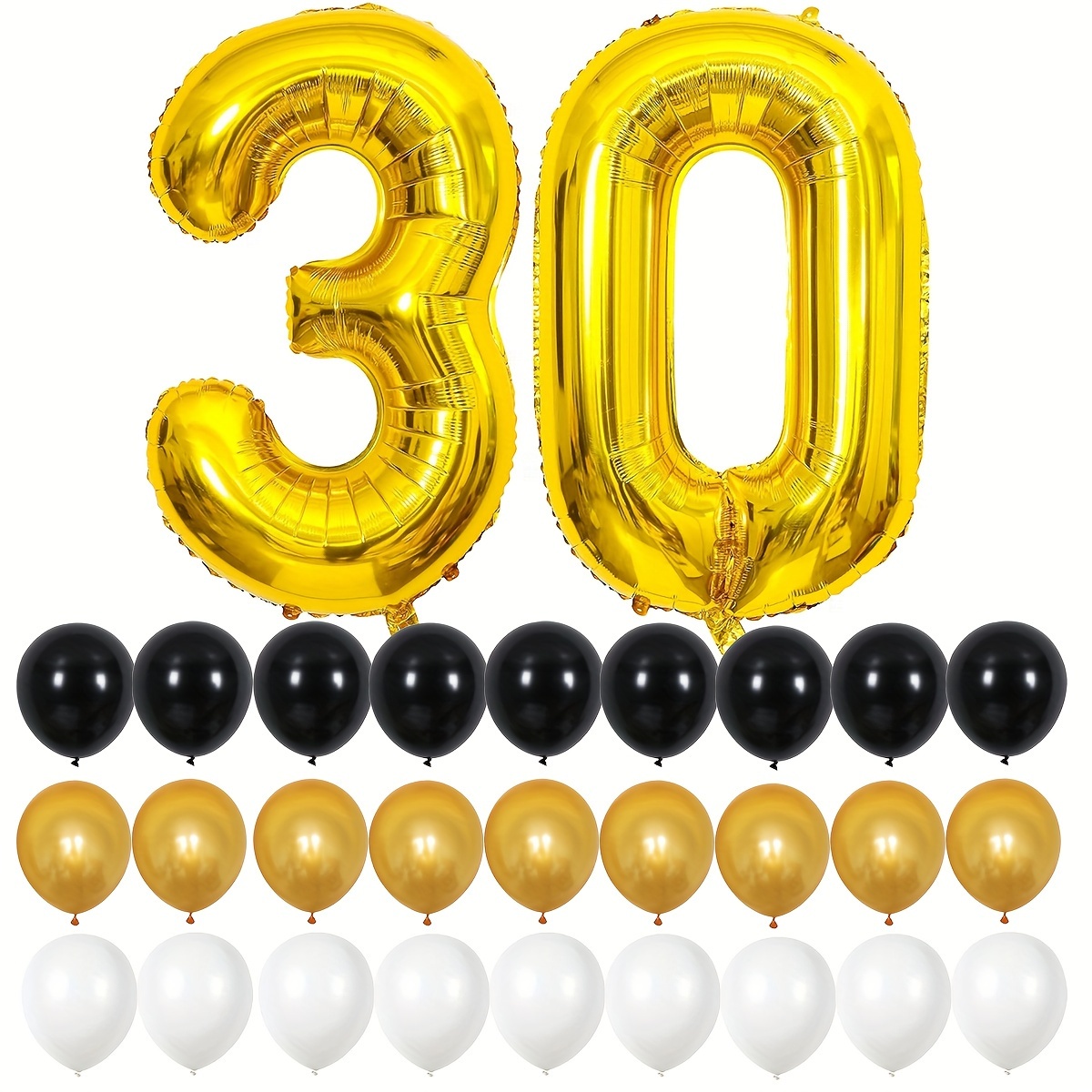 Decoraciones de fiesta de 60 cumpleaños para mujeres o hombres, globos  grandes con letras de 40 pulgadas, 25 cumpleaños, suministros y decoración  para fiestas de 50 cumpleaños -  México