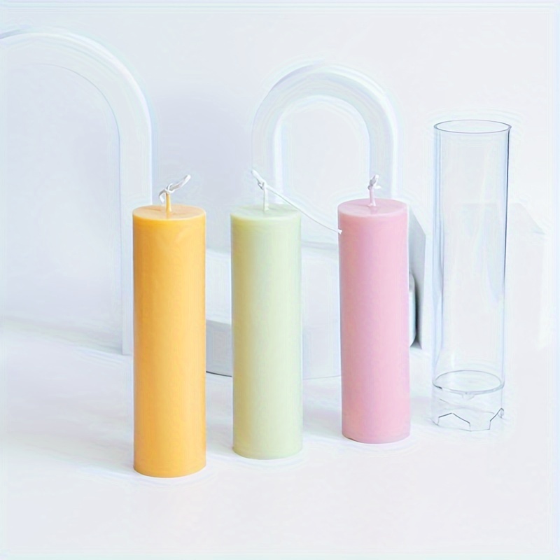 Beewax - Moldes para velas de 4 hojas, cilindro de trébol, juego de  fabricación de velas de plástico, moldes grandes para hacer velas, forma de