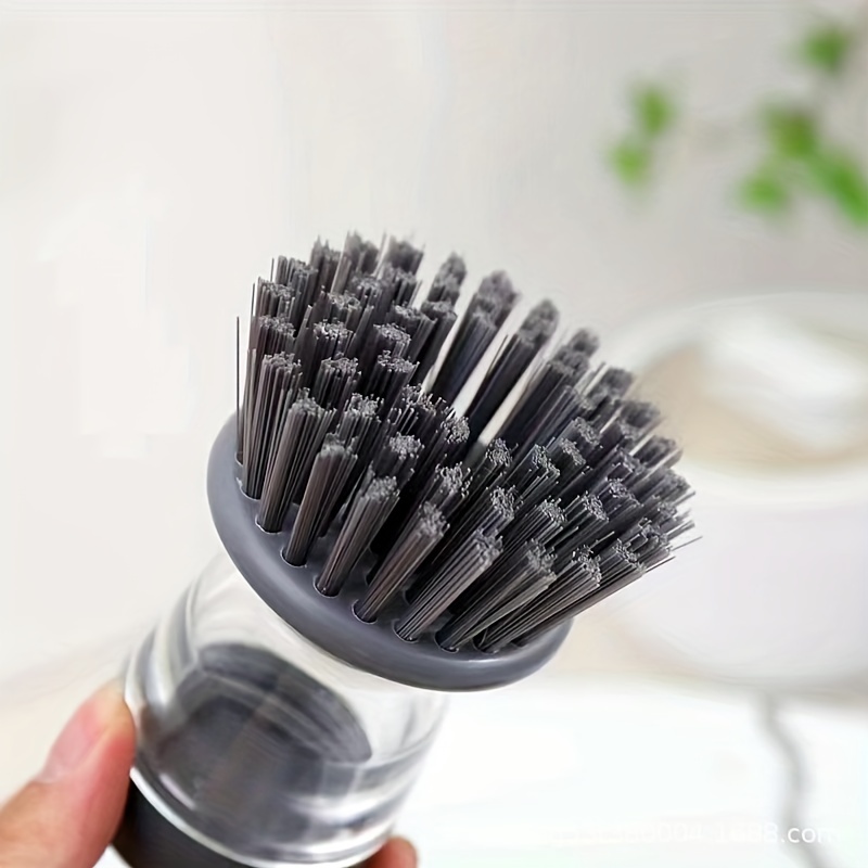 Dishwashing brush, dishwasher long handle wash pot brush sink brush sponge  brush pot artifact automatic plus detergent 2 in 1 kitchen cleaning brush