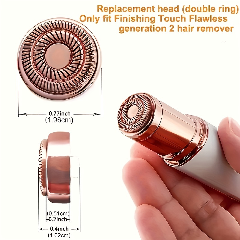 2Pcs Facial Hair Remover Replacement Heads Compatible with
