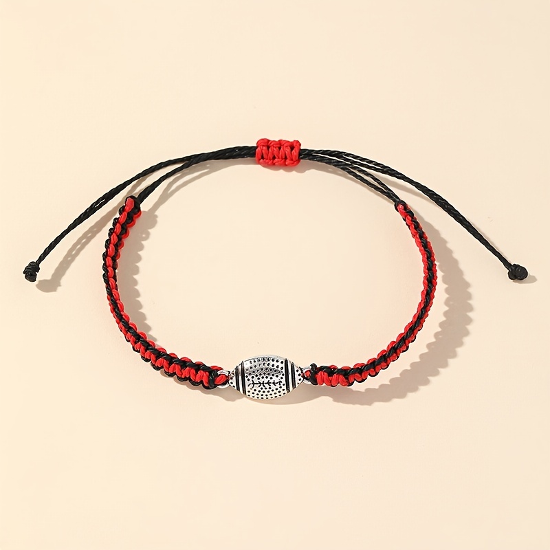 Rugby Alloy Adjustable Bracelet For Men