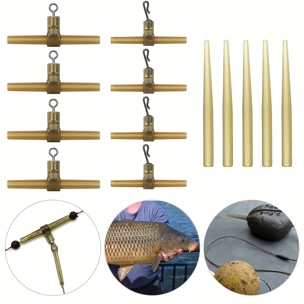 

15/30pcs Anti-tangle Carp Fishing Rig With Swivel Hook And Helicopter Link - Essential Tackle For Carp Anglers