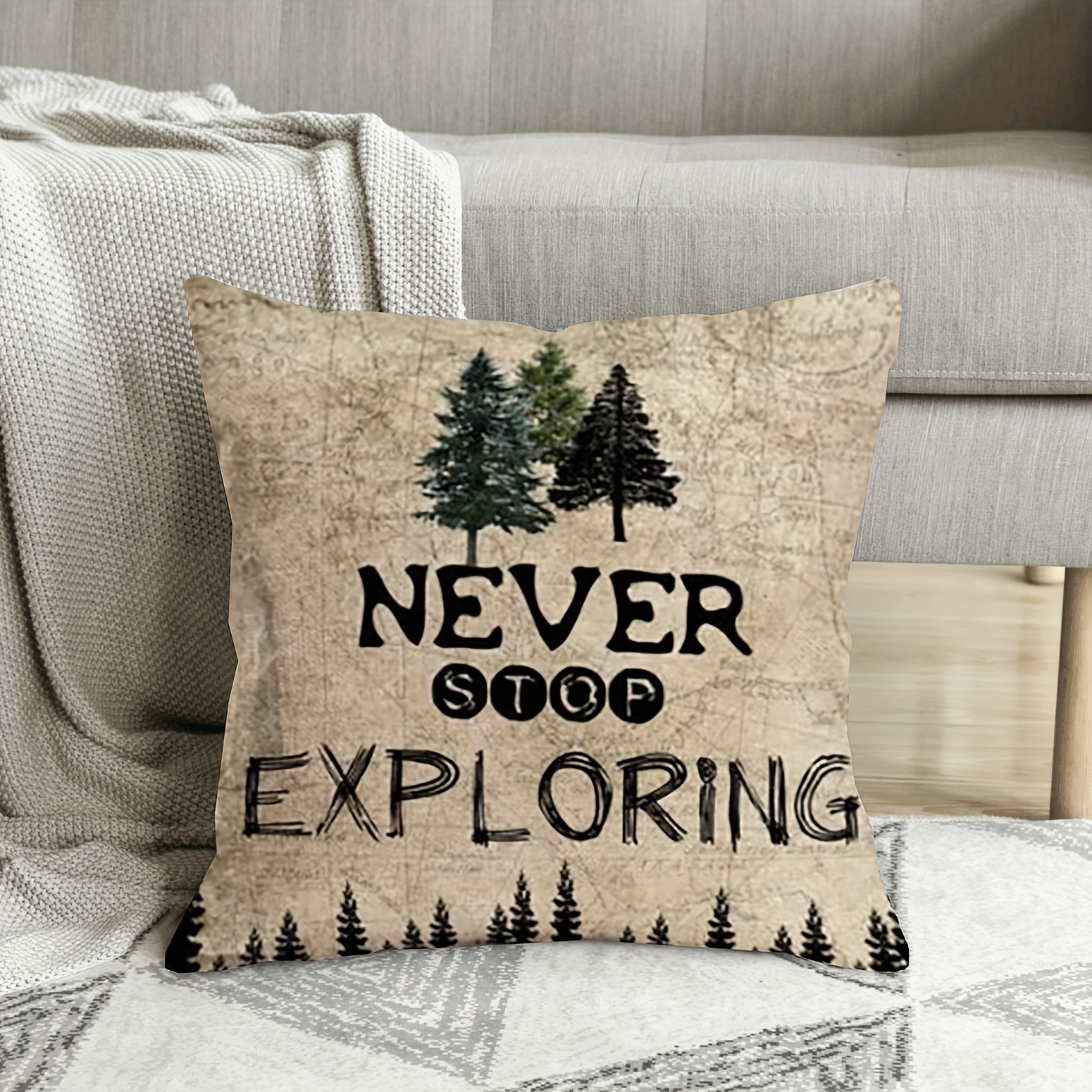 decorative pillowcase for couch lake fishing hunting cushion cover