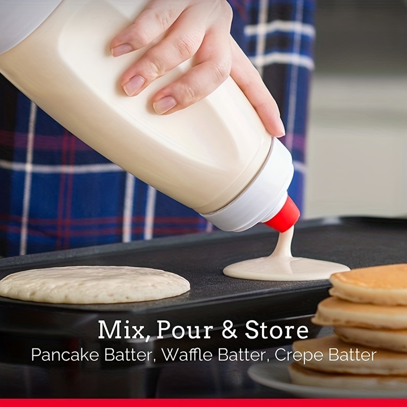 1pc 36oz Dispenser Pastella Pancake Bottiglia E Mixer - Temu Italy