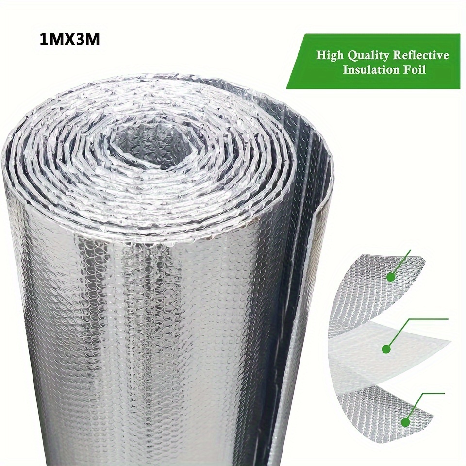 Double Bubble Reflective Foil Insulation Insulated Pipe Wrap - Temu