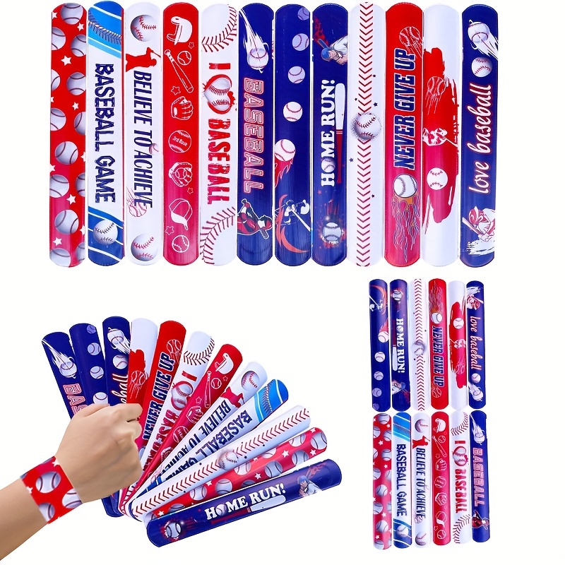 Hand Rings Key Chain Hook Silicone Wrist Band Sports Slap Bracelet Ruler  Basketball M Child 12 PCS 