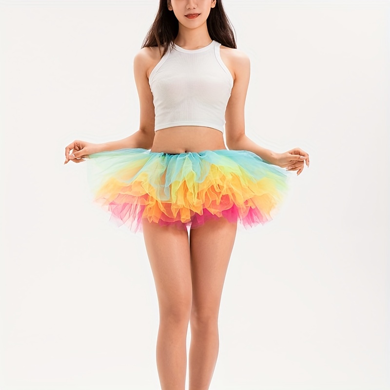 Best Deal for Womens Pleated Short Skirt Adult Tutu Dancing Skirt Skirt