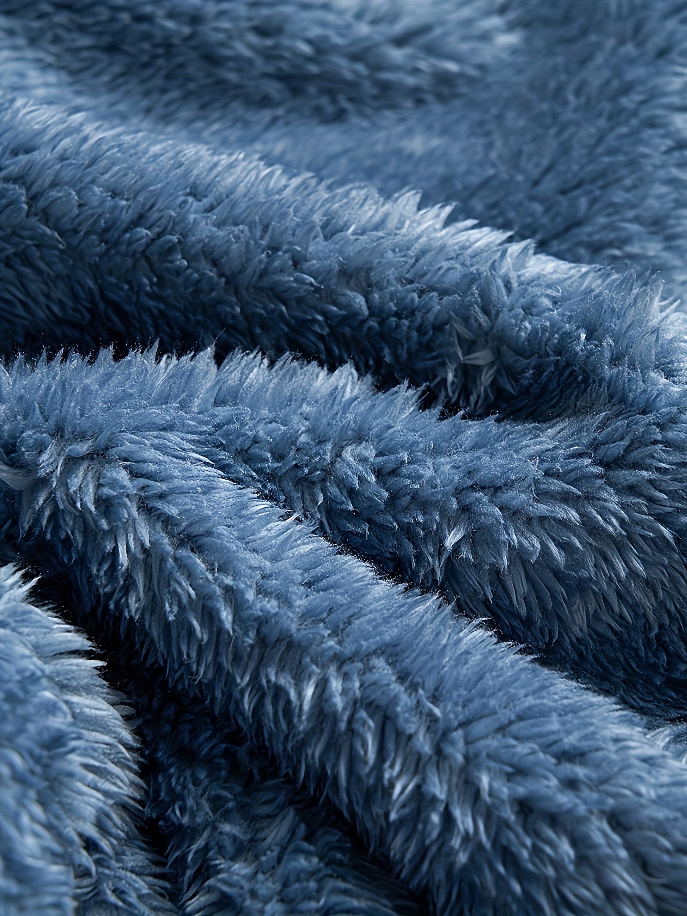Baby Blue Sherpa Faux Fur Fabric