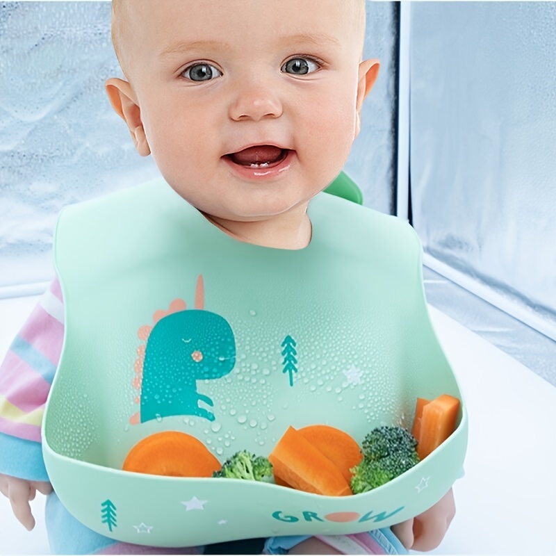 Babero de silicona para bebé Babero impermeable con bolsillo de arroz para  bebé Zhivalor CPB-US-PSF122-5
