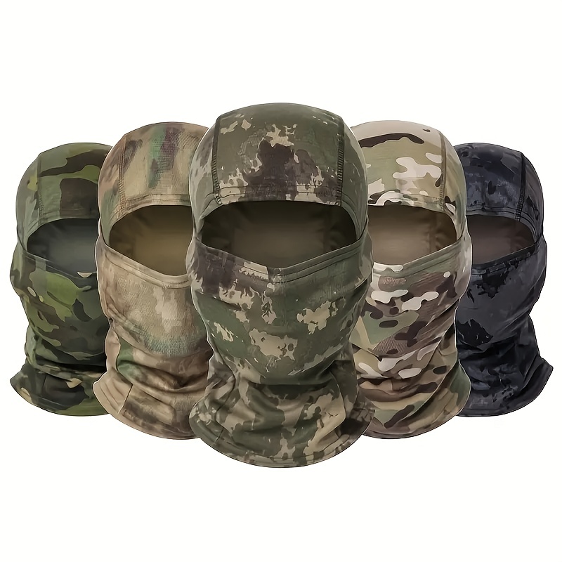 Camouflage Print Mask Cycling Neck Gaiter Thin Breathable - Temu