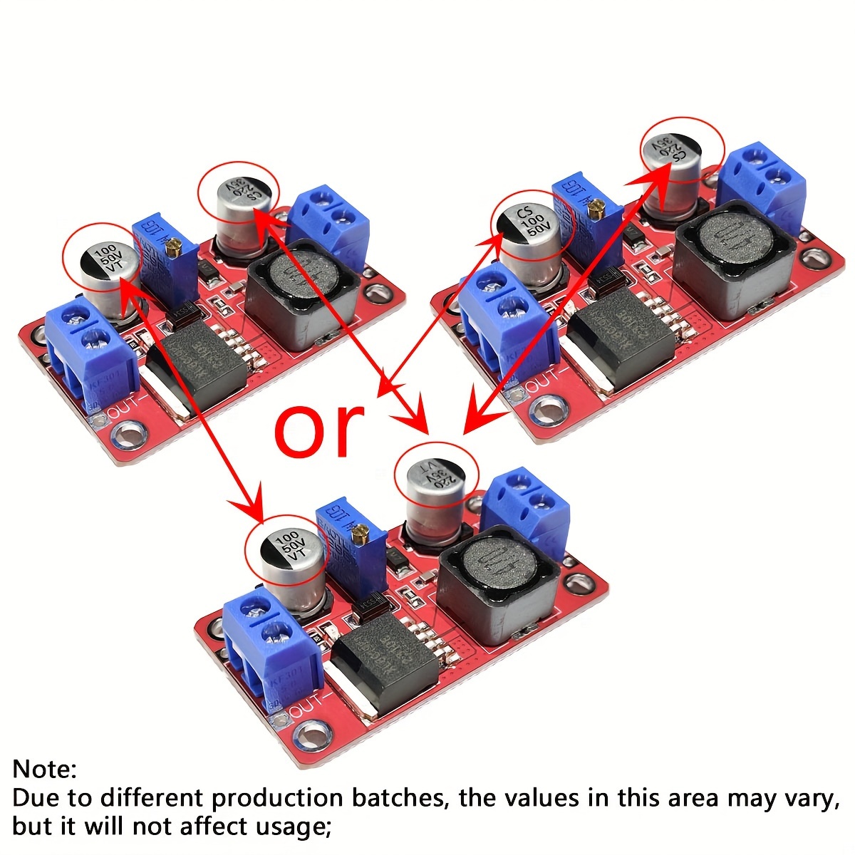 5A DC-DC Step Up Power Module Boost Volt Converter 3-35V to 5V 6V 9V 12V  24V 36V