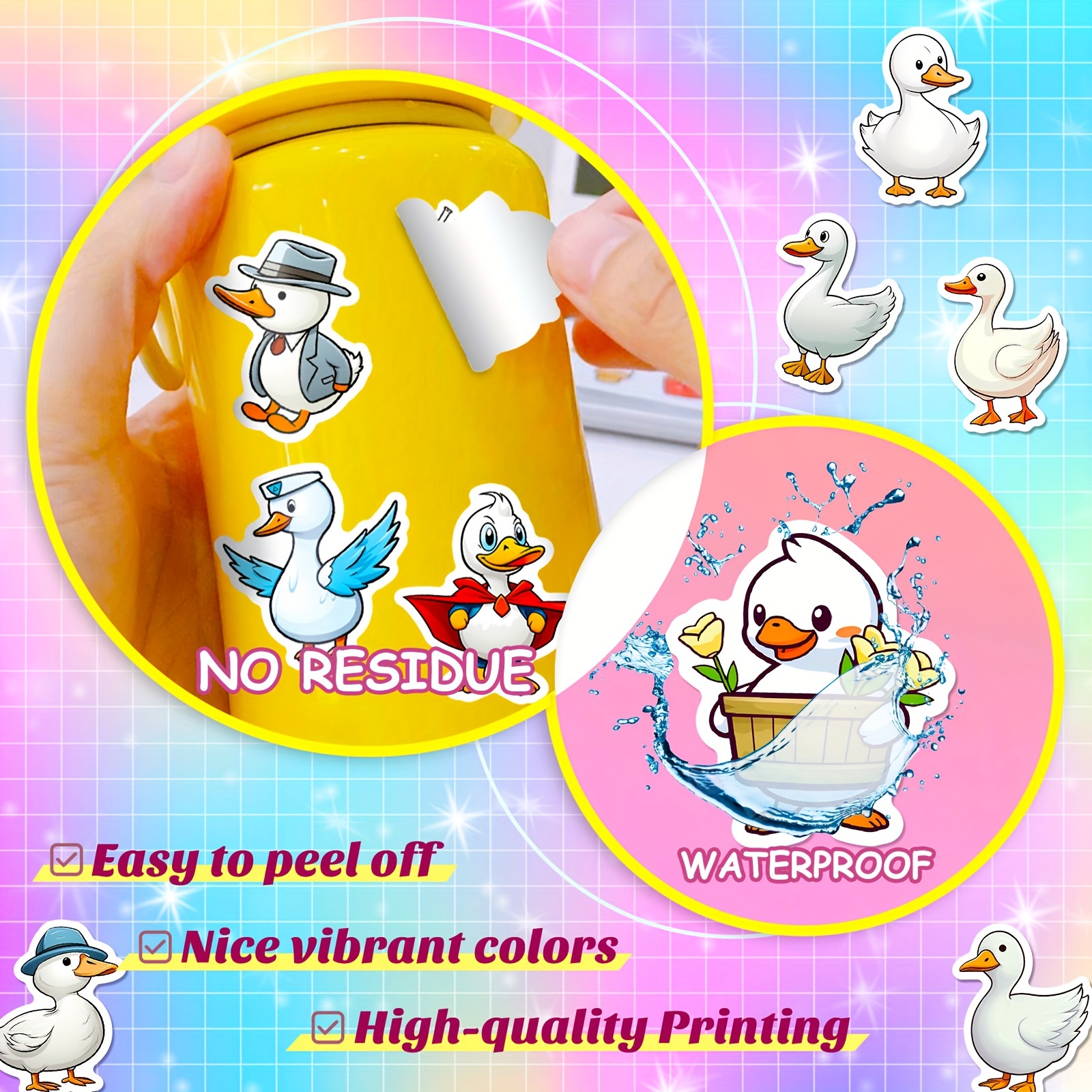 Cute Bird Stickers Waterproof Vinyl Animal Stickers For - Temu