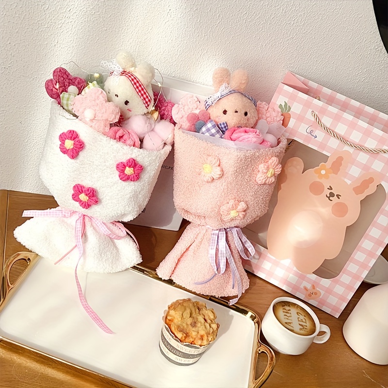 Cartoon Doll Bouquet Plush Doll Bouquet Birthday Valentine's - Temu