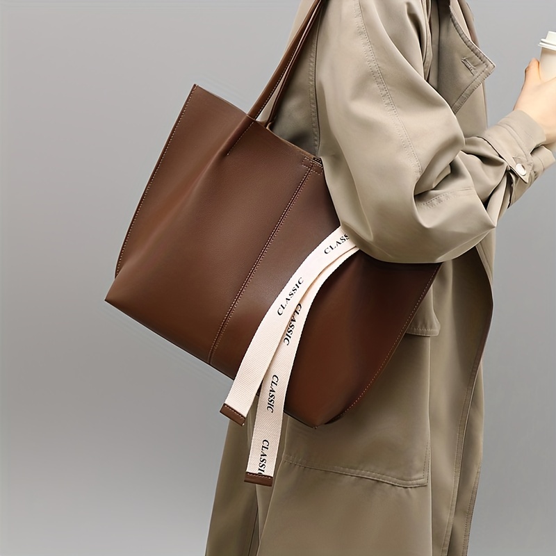 Retro Minimalist Style Women's Underarm Bag, Solid Color Shoulder Bag,  Versatile Zipper Crescent Shaped Handbag - Temu Belgium