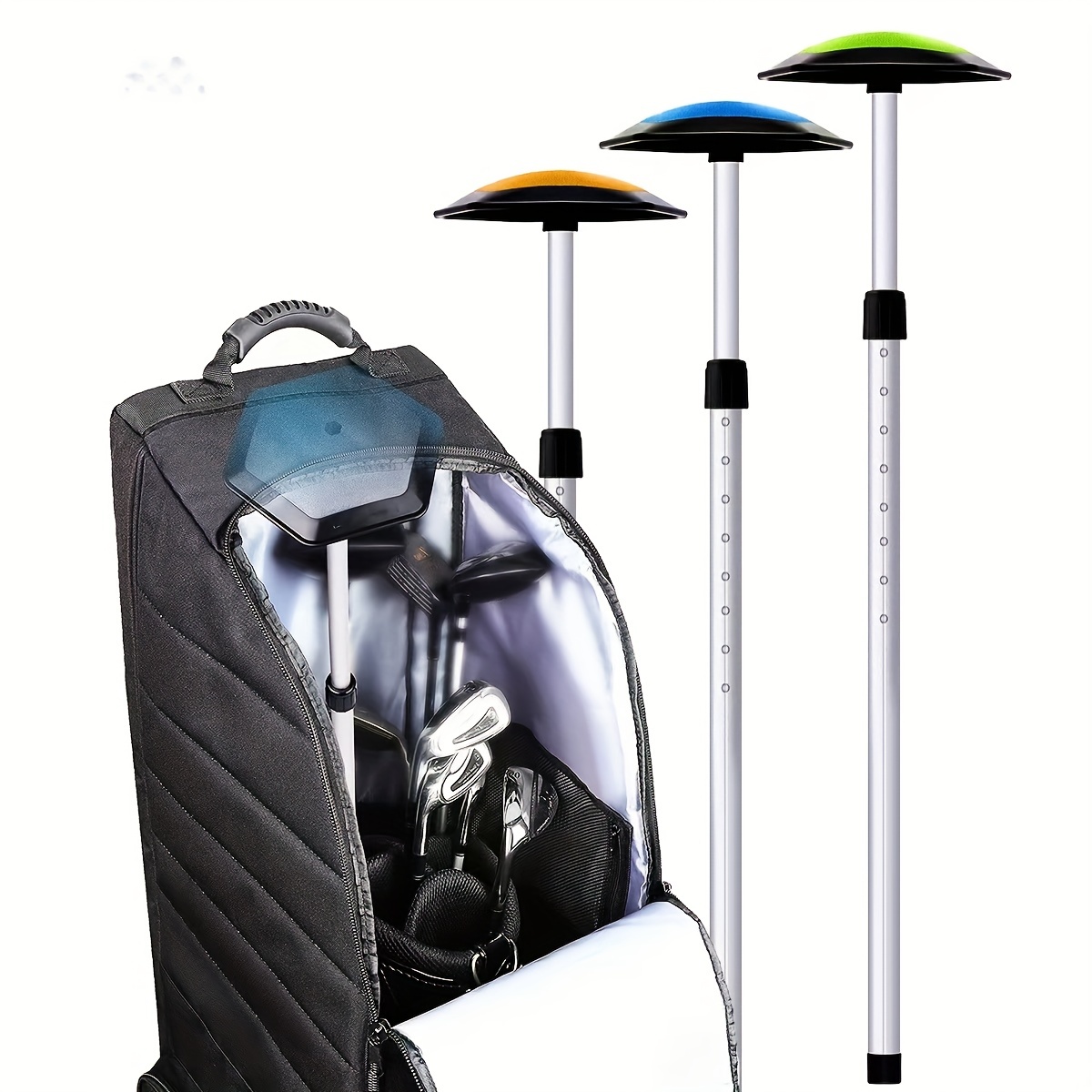 Tête de tige de support de sac de voyage de golf de télescope, protecteur  antidérapant réglable de club de golf de sac de golf, accessoires de golf -  Temu Belgium