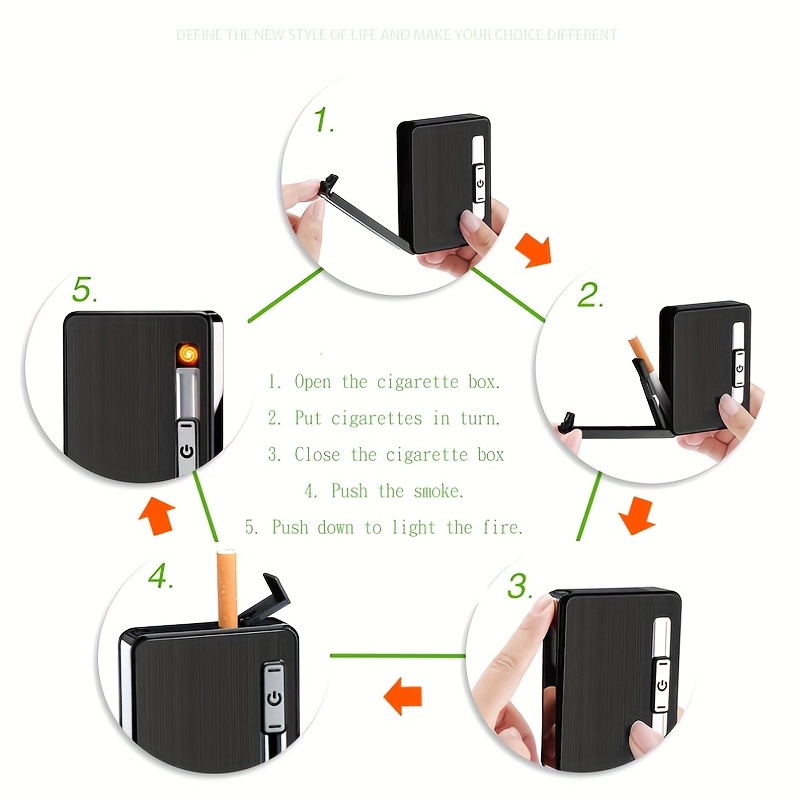 Encendedor Electrónico De Cigarros Sin Llama, Recargable Por Usb, Material  De Cocina, 1 Ud., Mode de Mujer