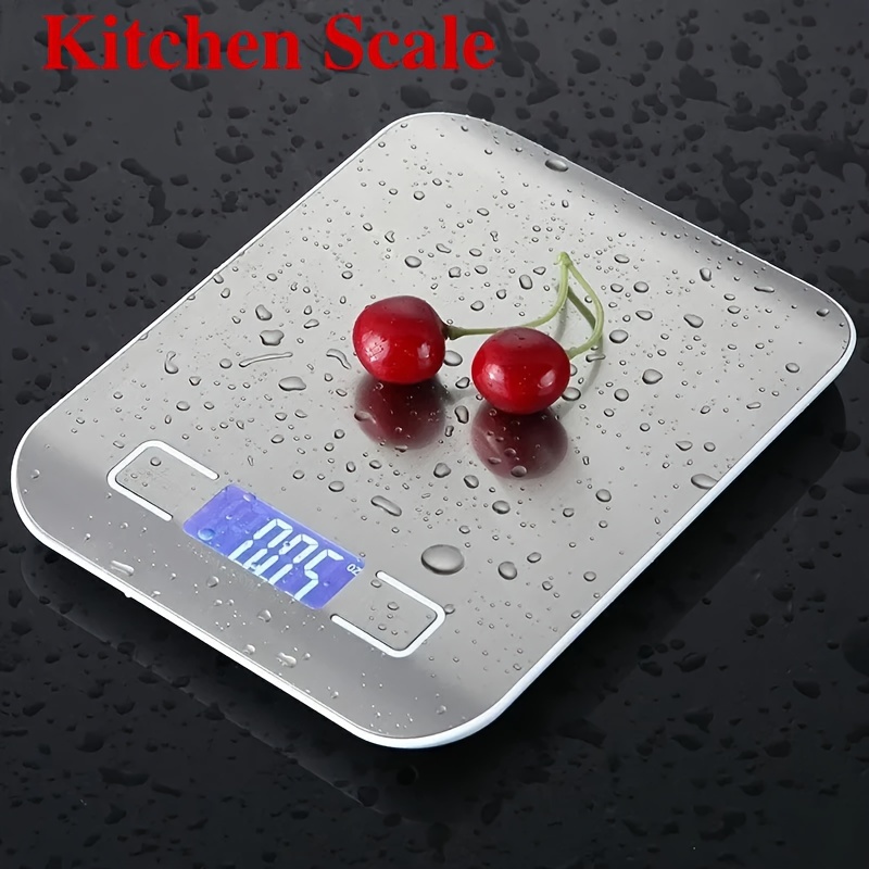 Scales Digital Scales Lcd Cooking Scales Stainless Steel - Temu